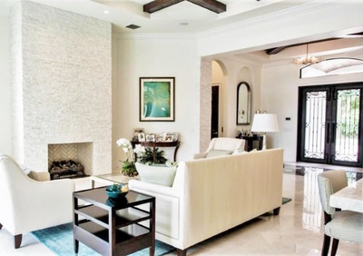 Jupiter, FL living room, interior design, interior designer, decorator